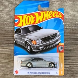 Hot Wheels 1989 Mercedes-Benz 560 SEC AMG 80s German Car HotWheels HW Turbo New
